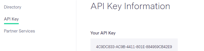 Benchmark's API Key for Replug