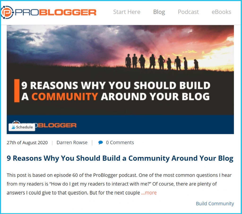 build community with content