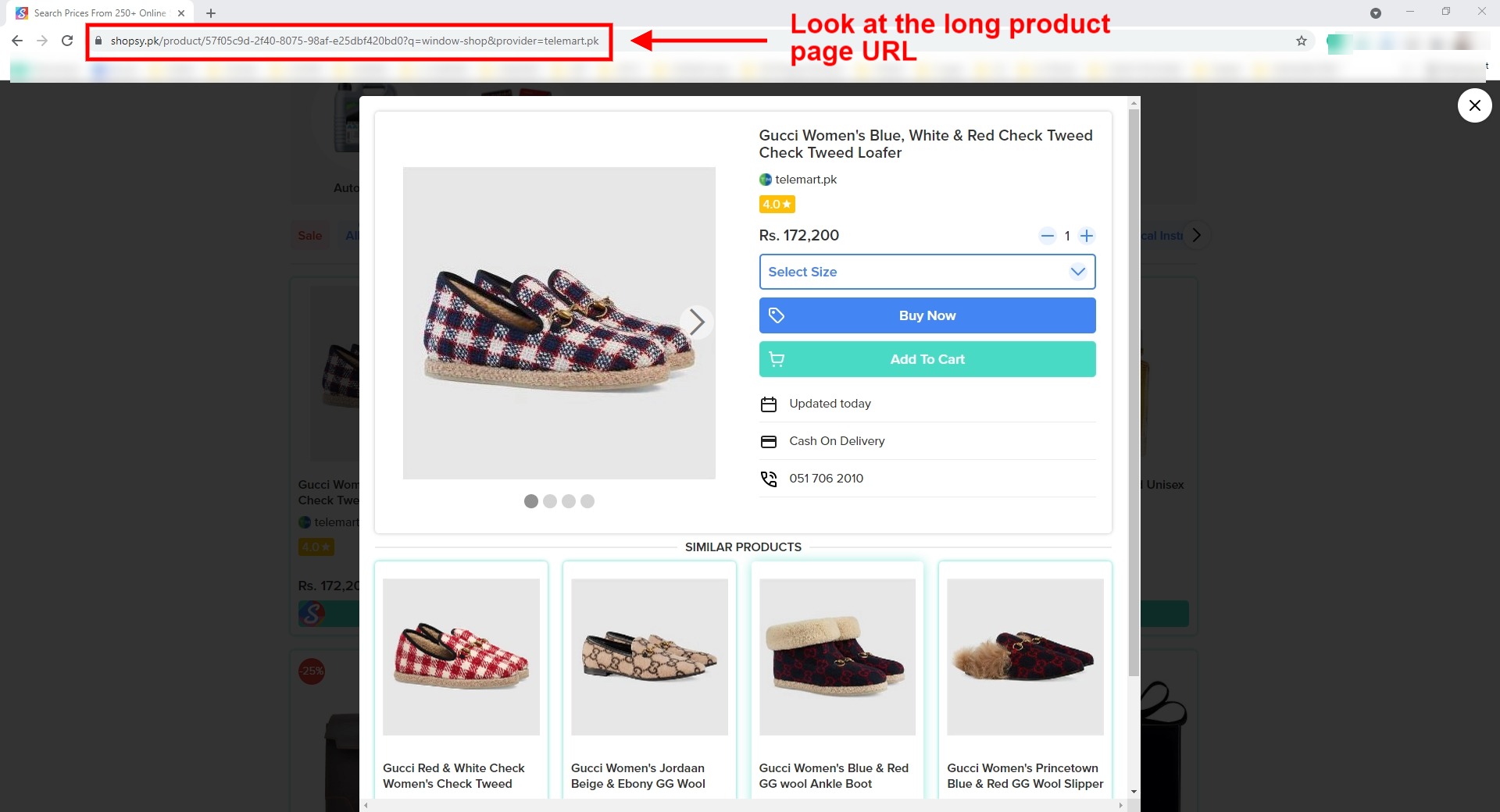 An eCommerce store displaying women's shoes
