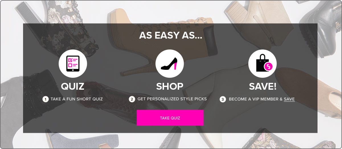 Online shopping platform Shoedazzle giving shopping options
