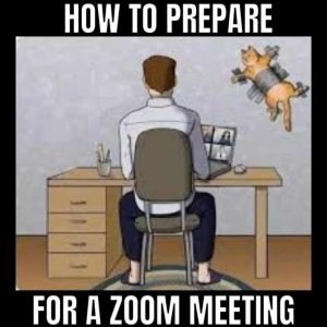 prepare for a zoom meeting