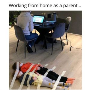 working from home as parent