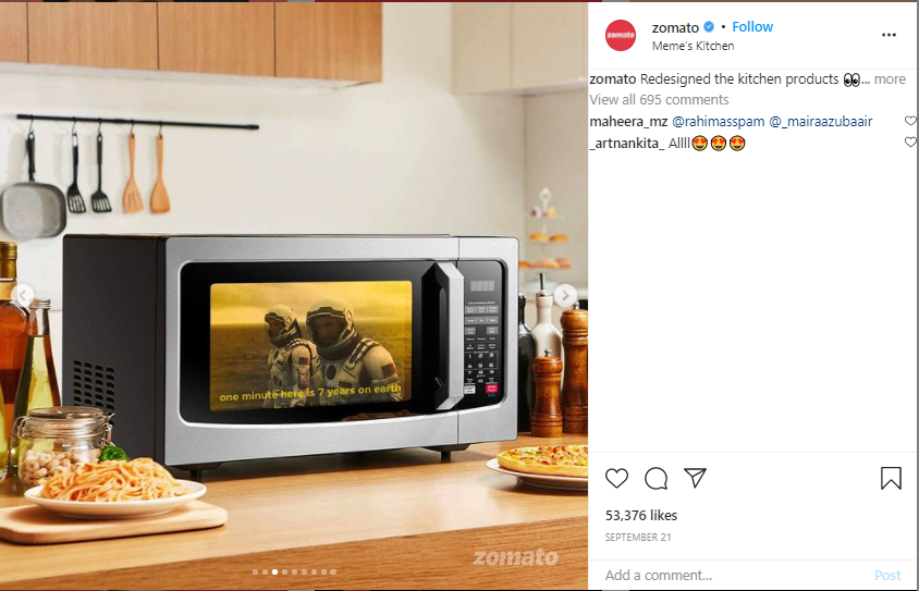 zomato meme kitchen