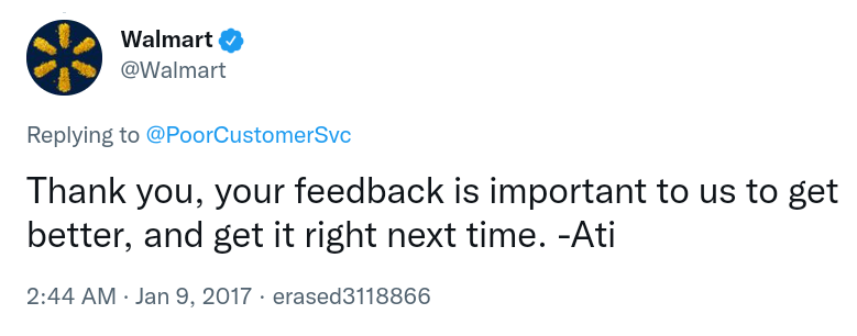 customer feedback