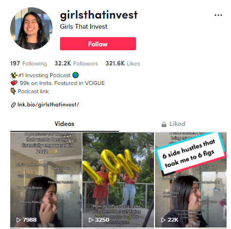 girlsthatinvest tiktok strategy