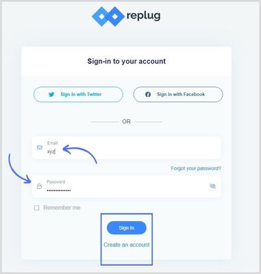 Sign-in-Replug