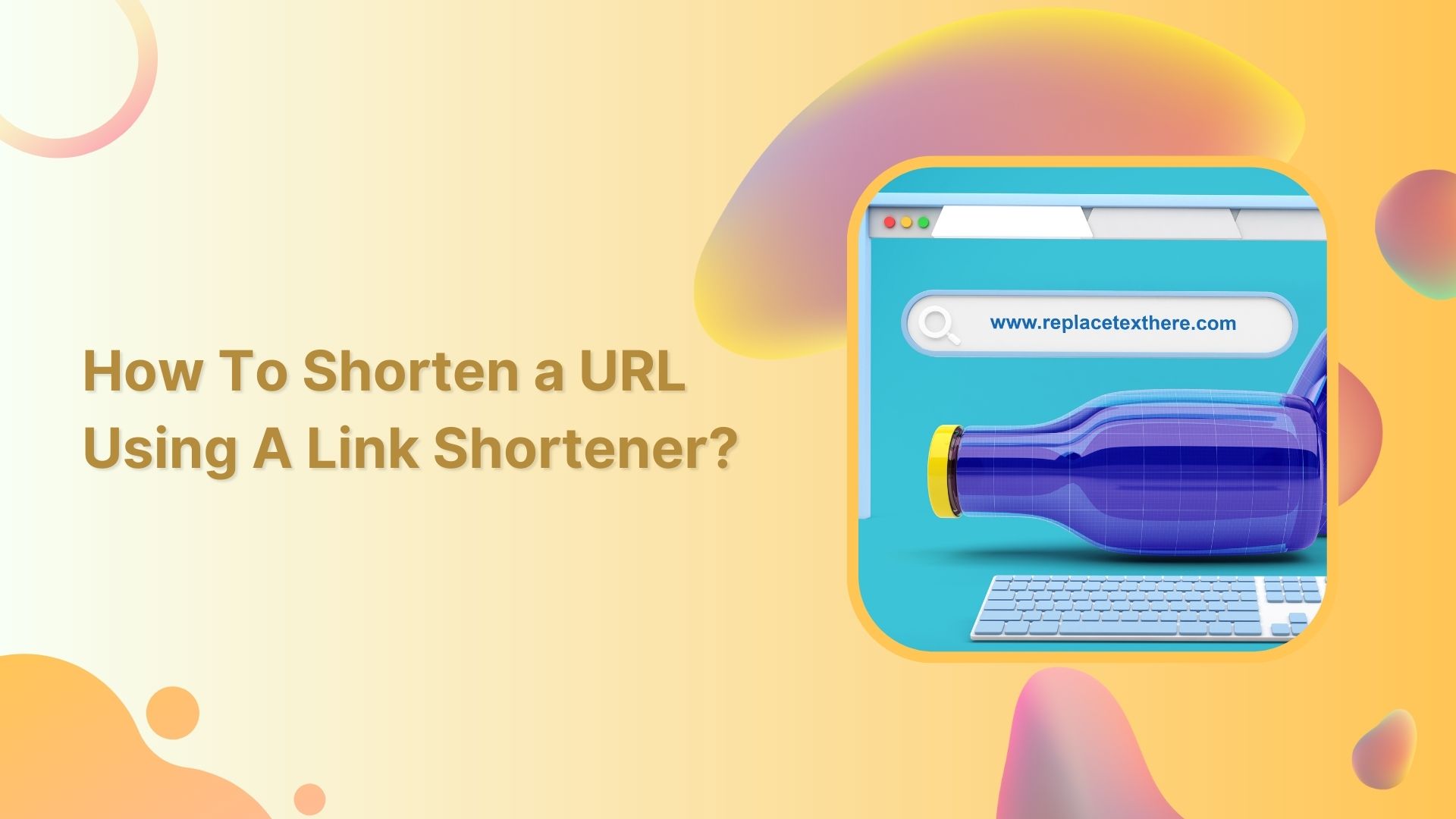 How to shorten my URL link using a URL shortener?