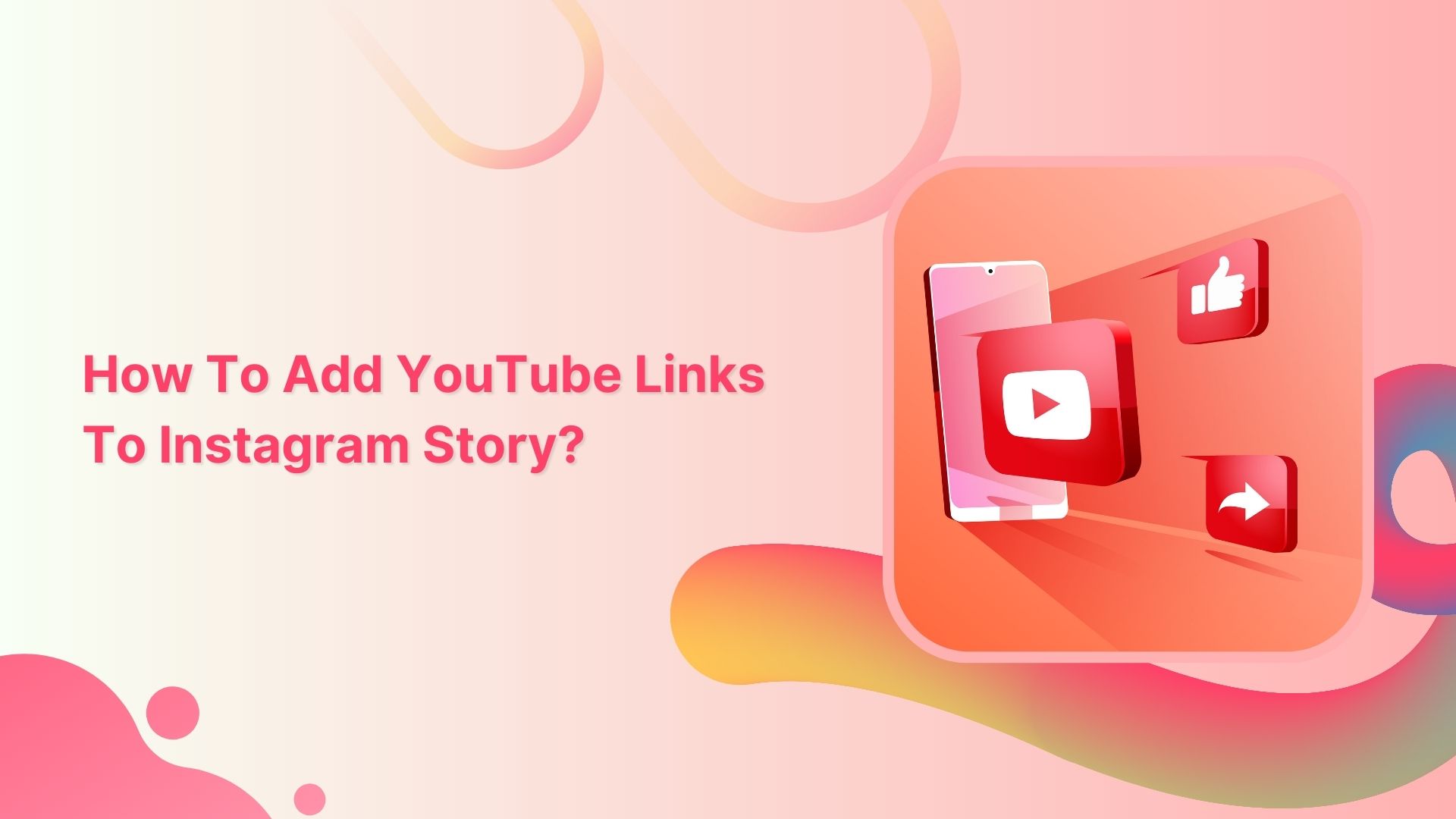How to add YouTube links to Instagram story?