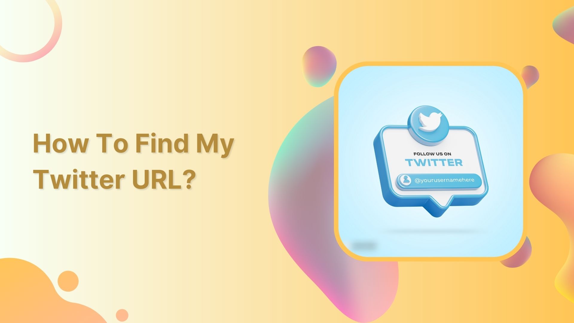 how to find my twitter url