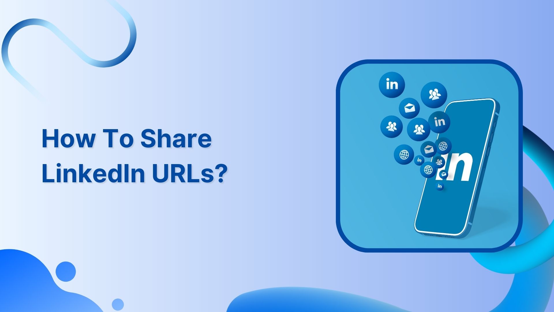 how to share linkedin urls
