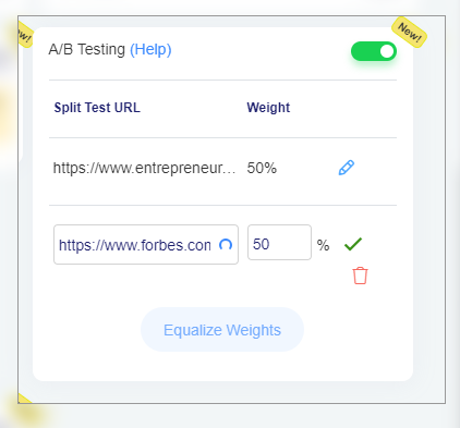 set-link-weightage