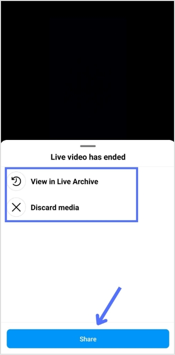 archive share discard
