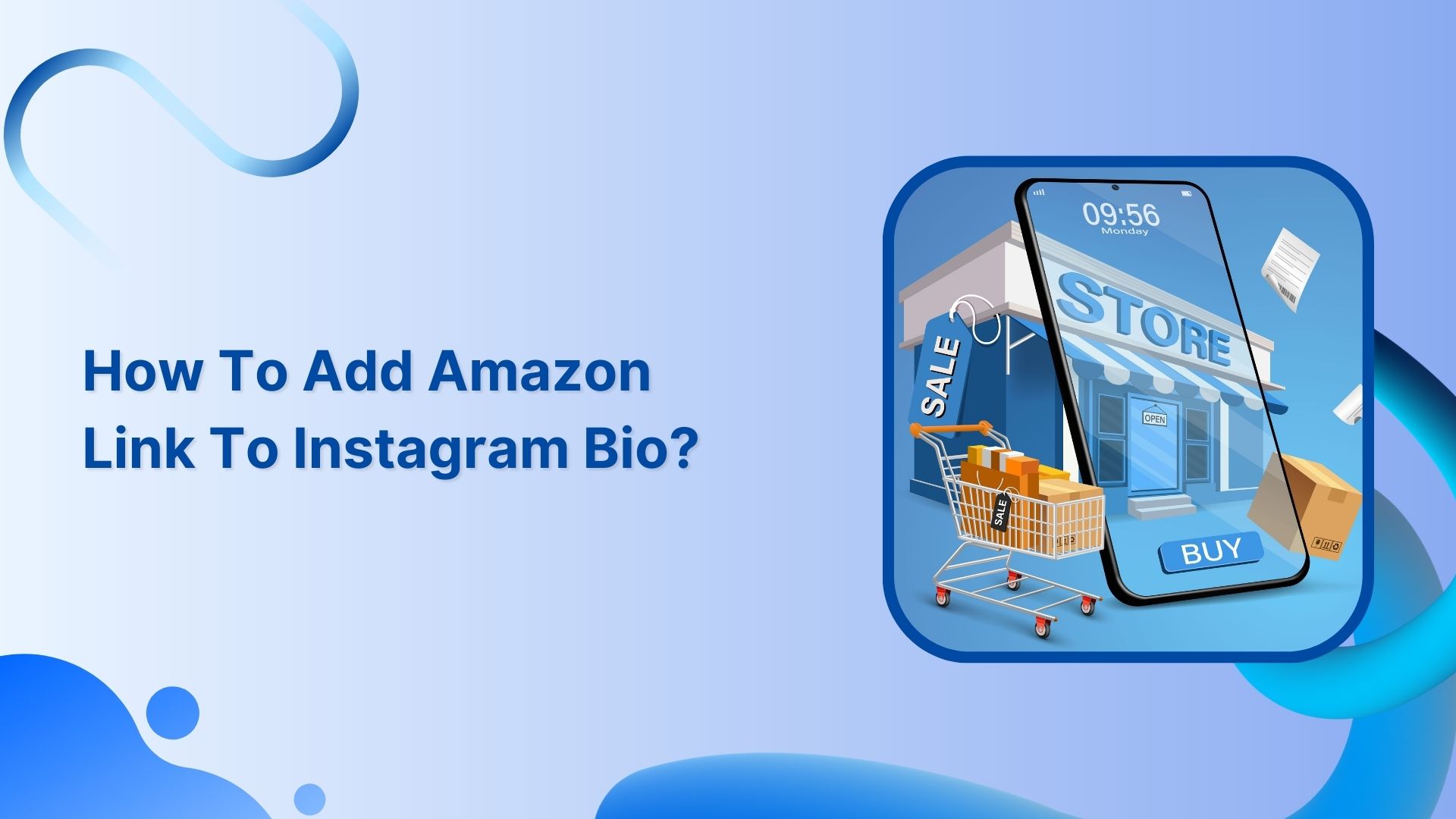 how to add amazon link to Instagram bio