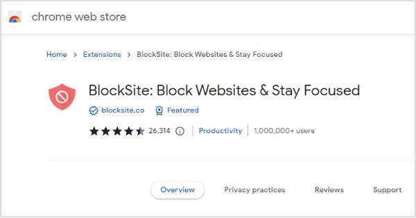 BlockSite-extension