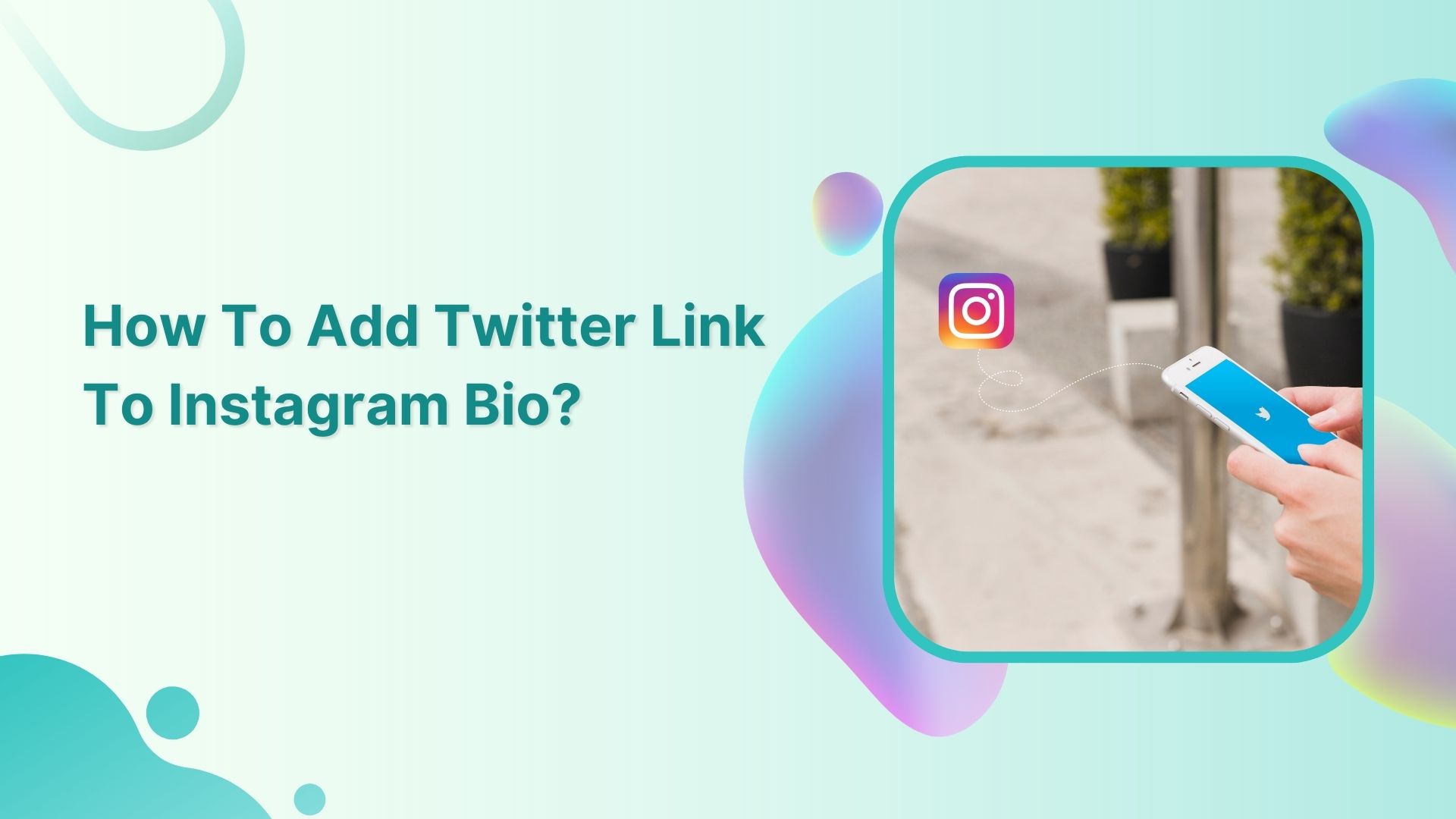 how to add twitter link to Instagram bio