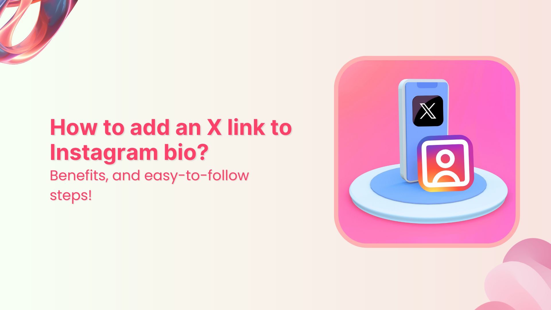 How to add a Twitter (X) link to Instagram bio?