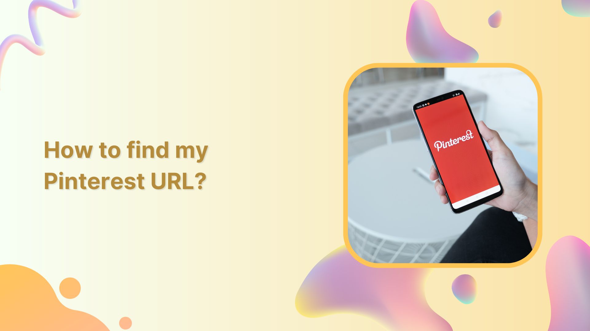 how to find pinterest account url