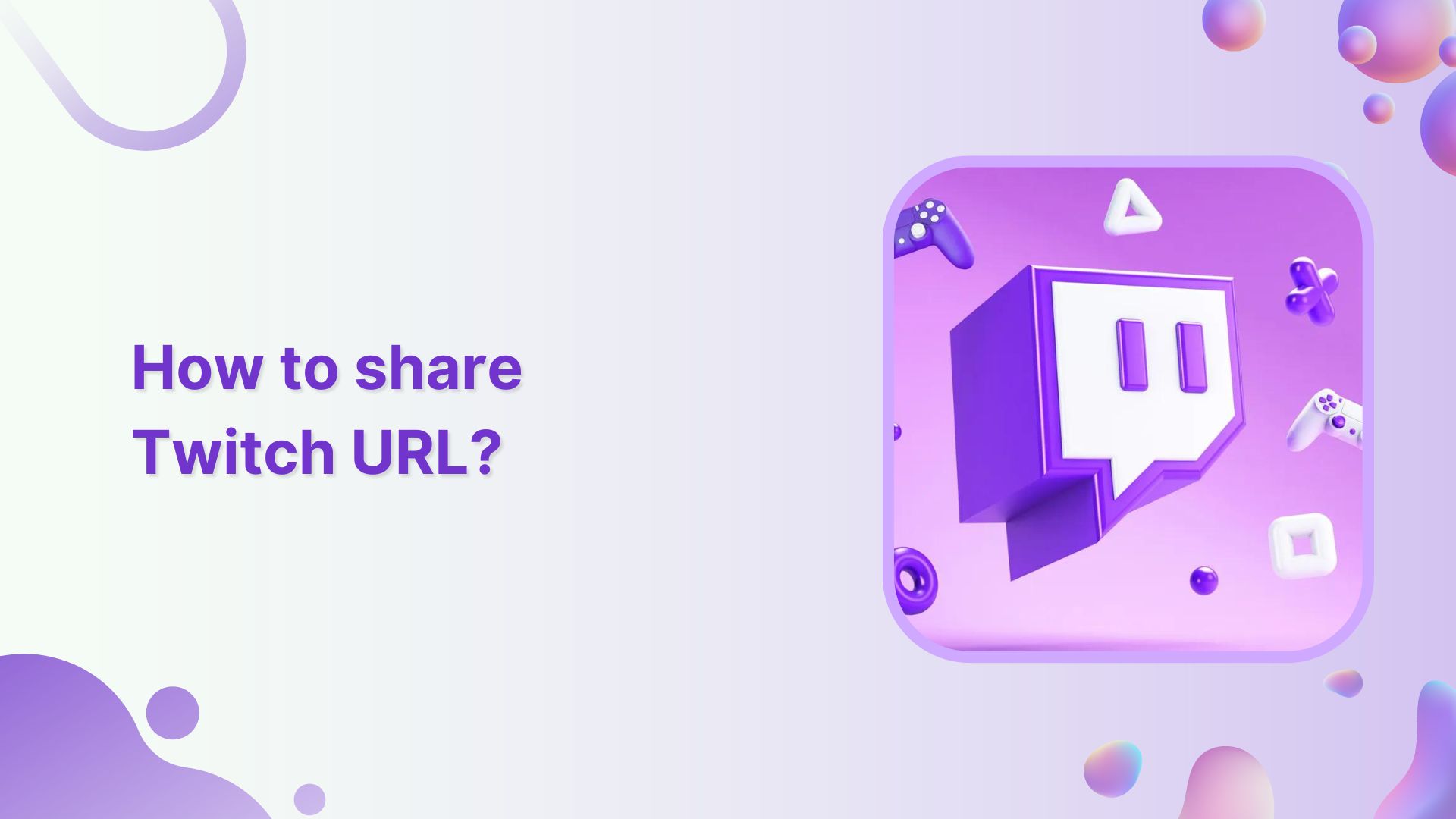 how to share twitch url link