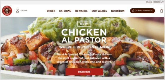 Chipotle-website