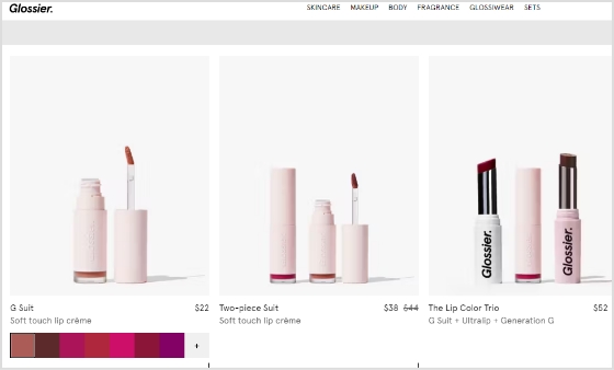 Glossier-website