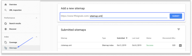 how to submit a url to google