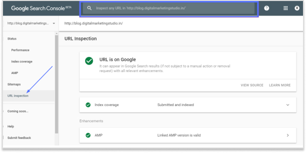 how to submit a url to google