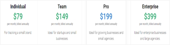 Pricing of Brand24