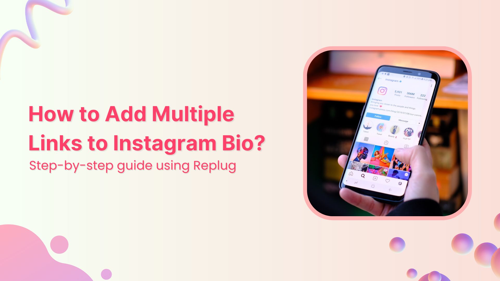 How to add multiple links to Instagram bio using Replug?