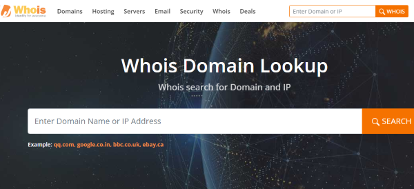 Whois- Domain Registrar