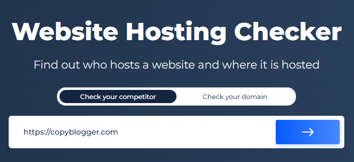 Report to Webhosting Company