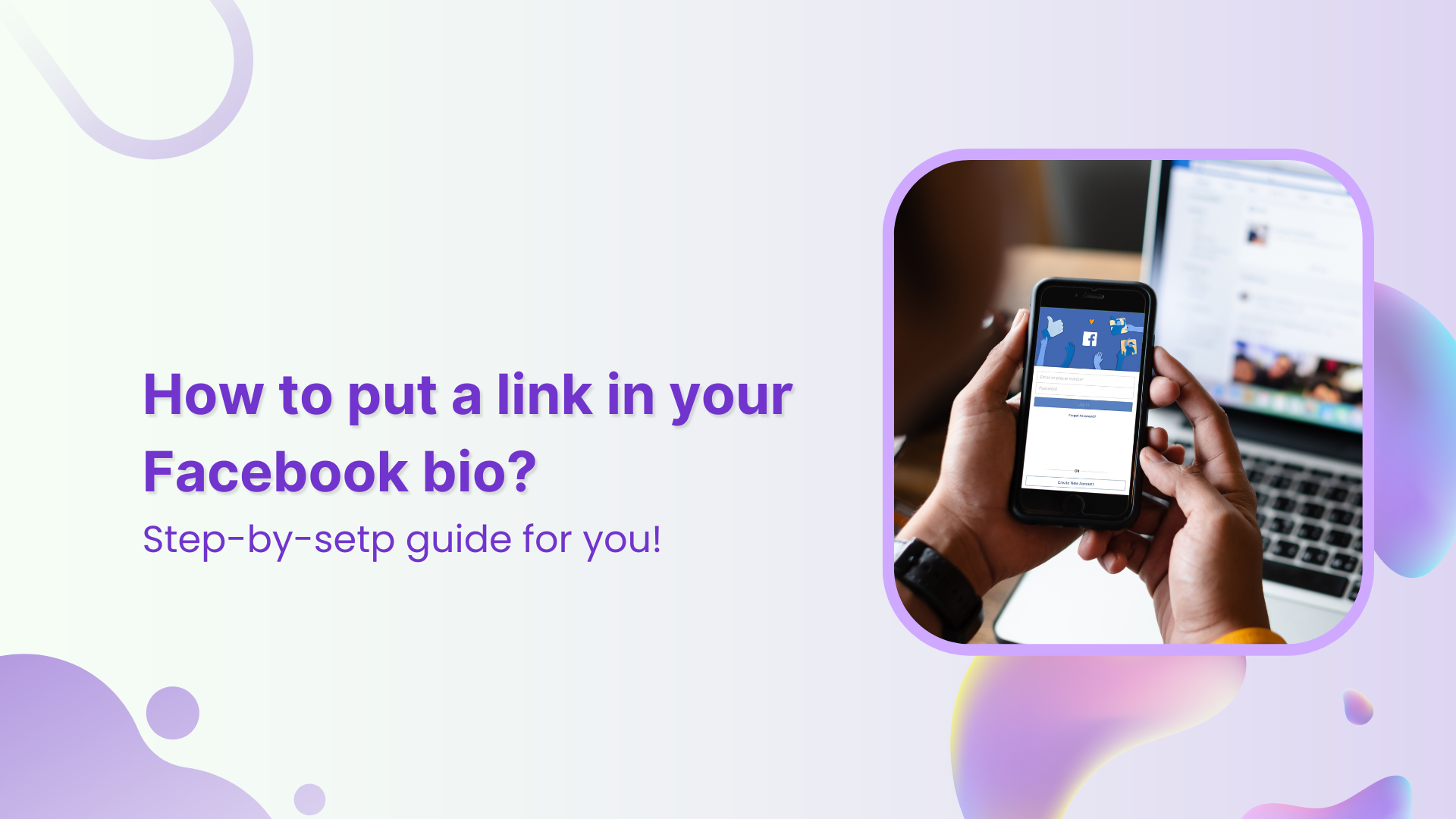 How to put a link in your Facebook bio?