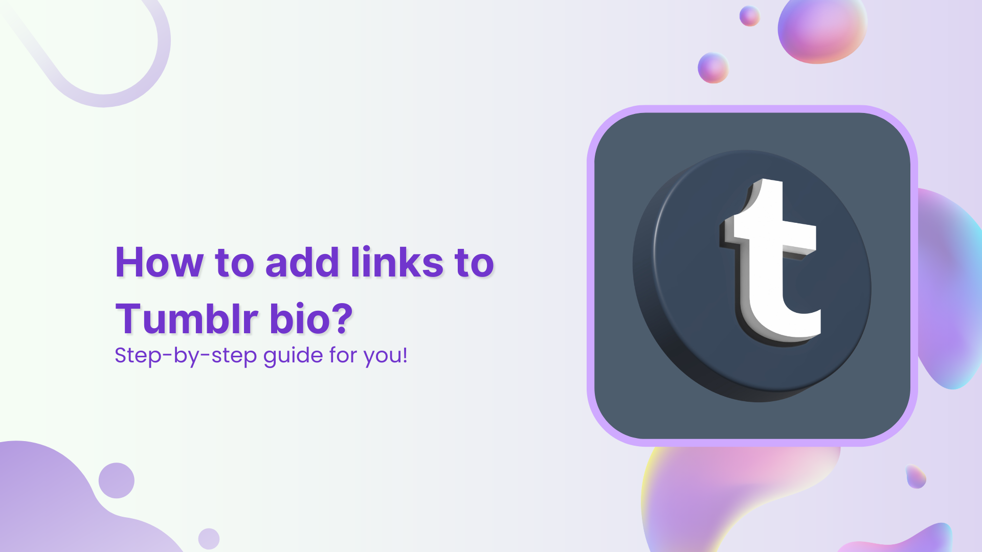 How to add links to Tumblr bio: Step-by-step guide