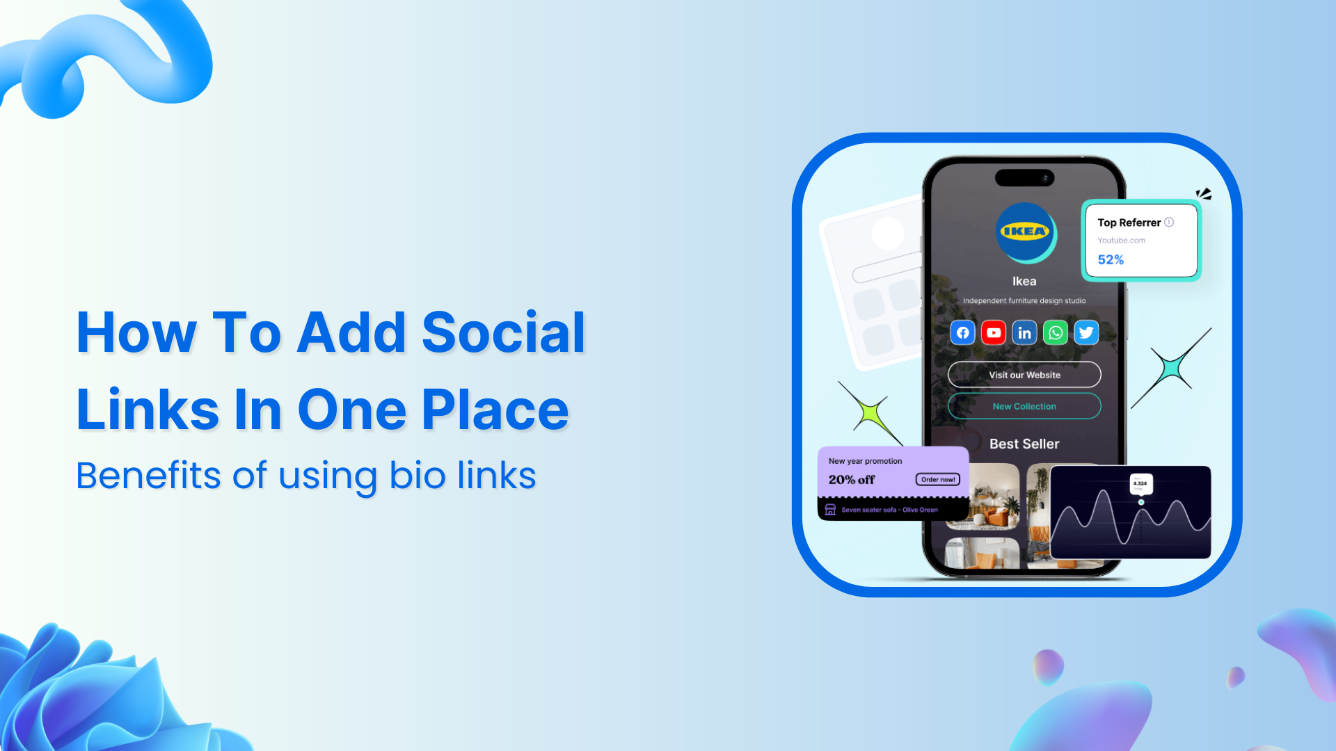 How To Add Social Media Links In One Place?