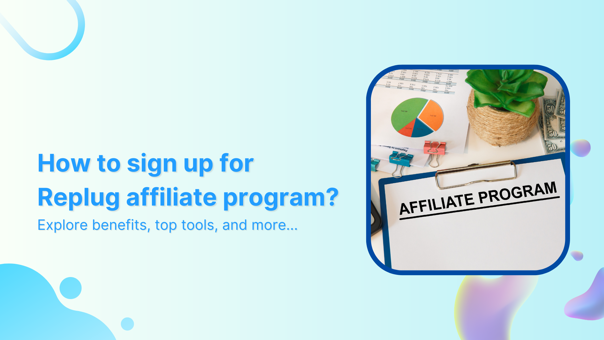 How to sign up for Replug affiliate program