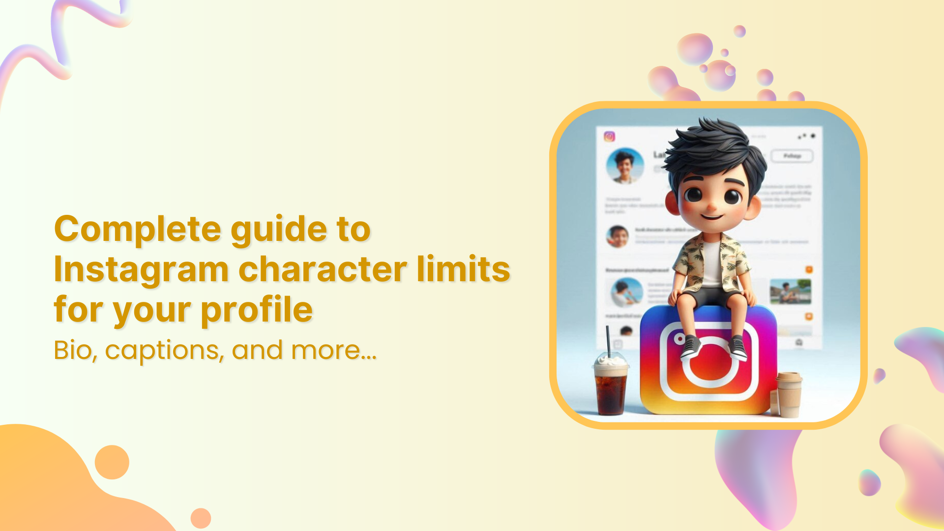 All about Instagram character limits for bio, captions, and more