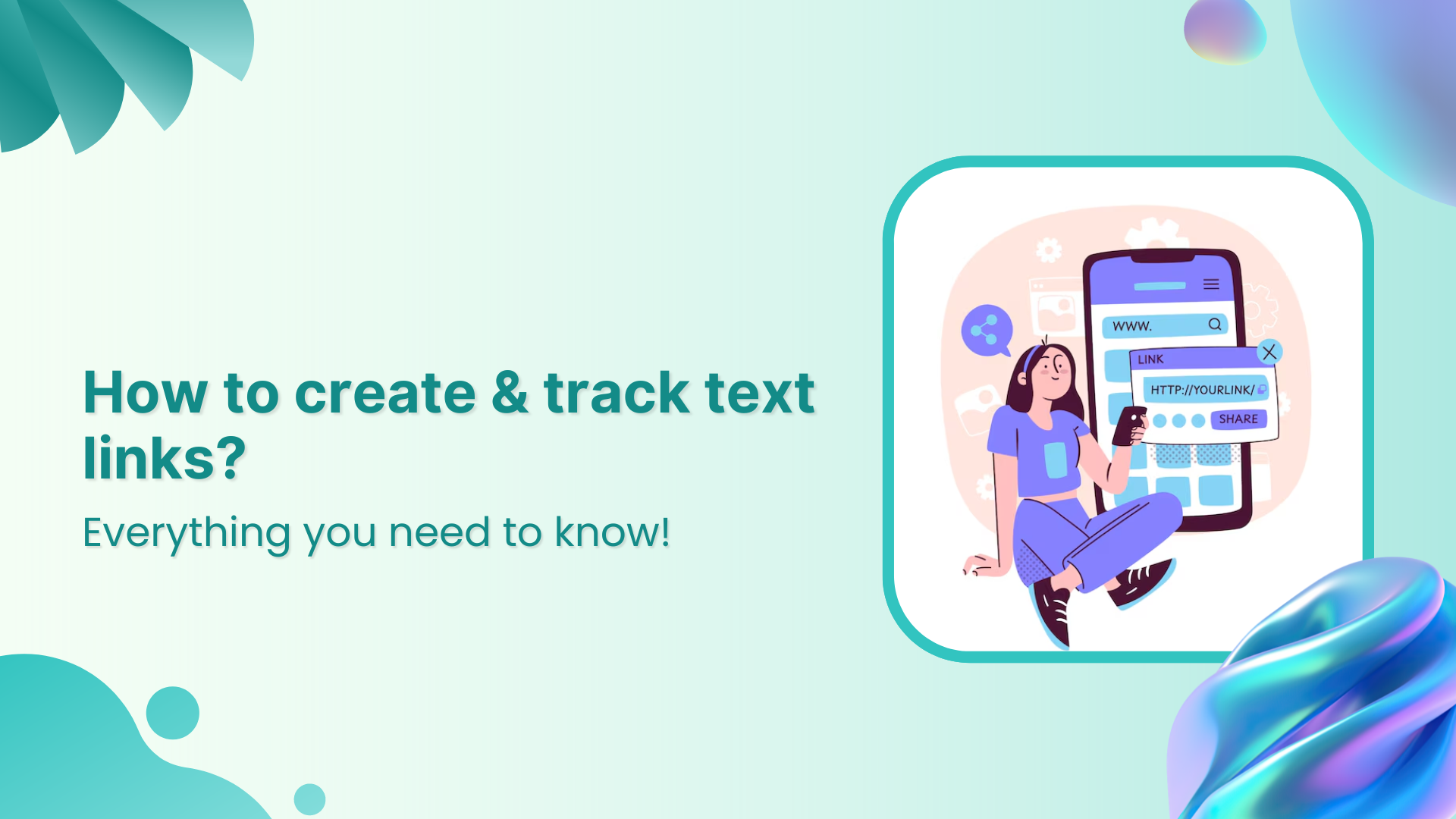 How to create & track text links?