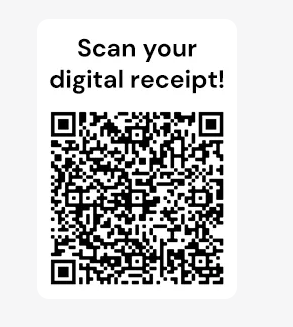 QR Code advertising digital receipt