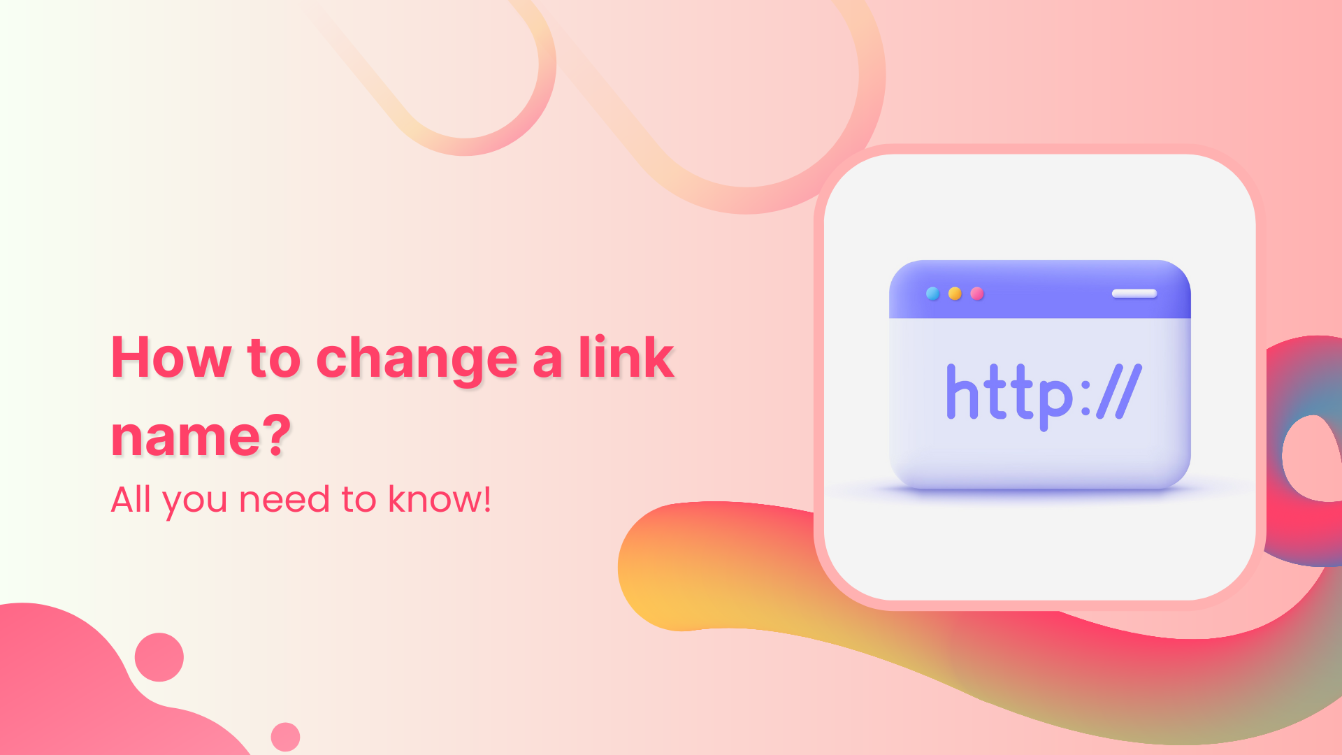 How to change a link name?