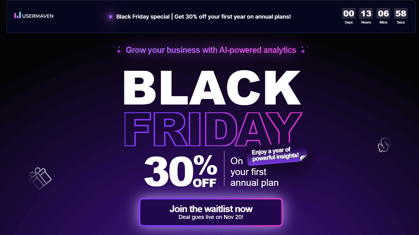 usermaven-black-friday-software-deal