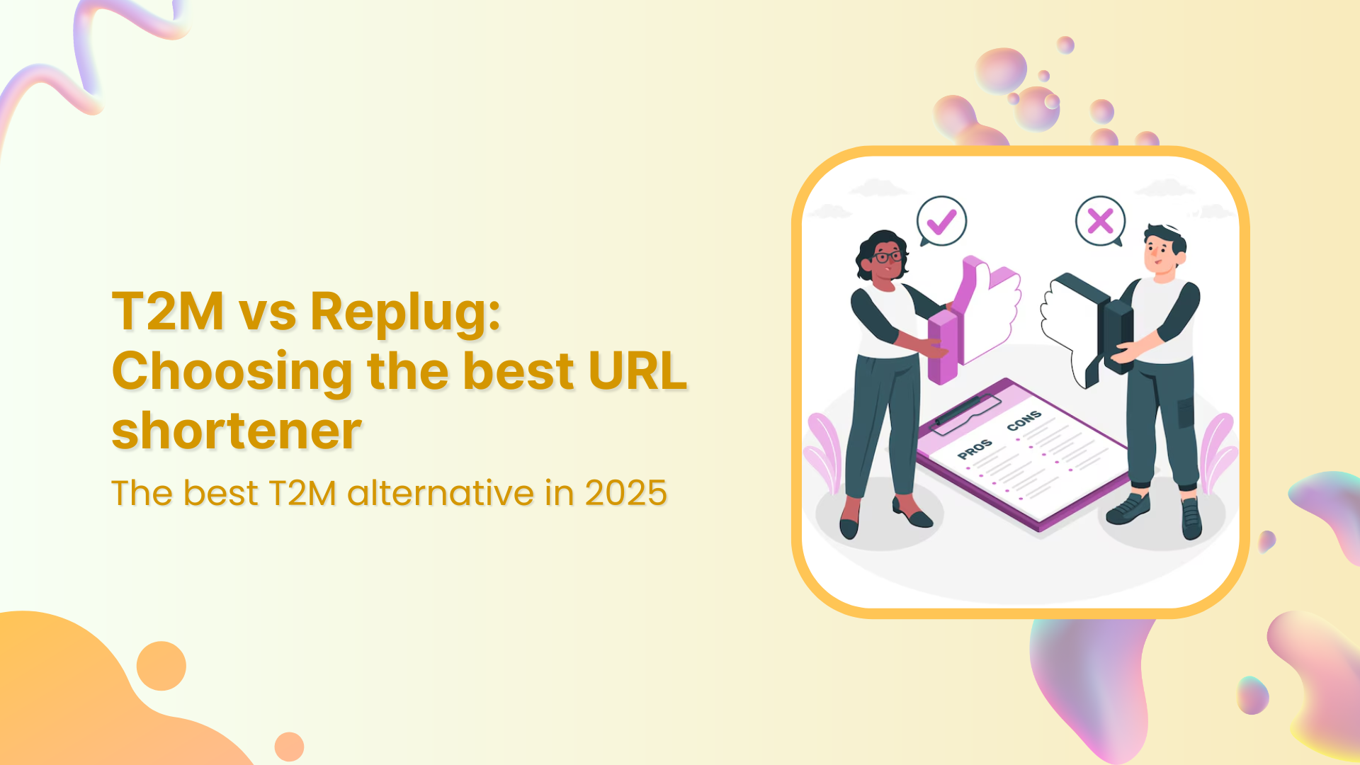 T2M vs Replug: Choosing the best URL shortener