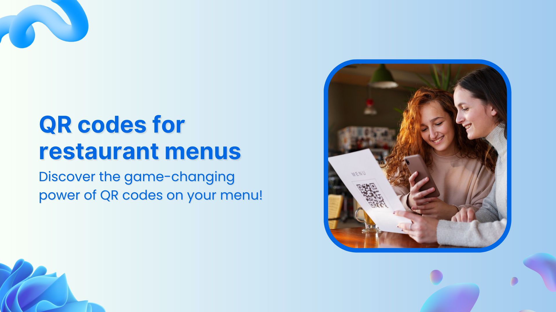 QR code menus