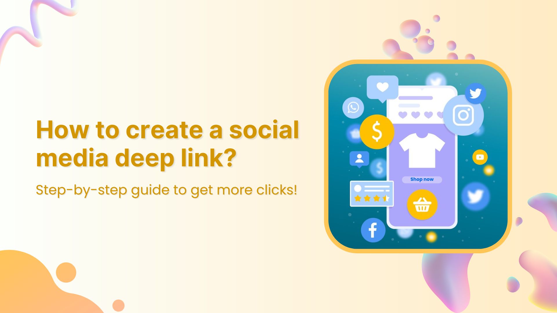 How to create a social media deep link? 