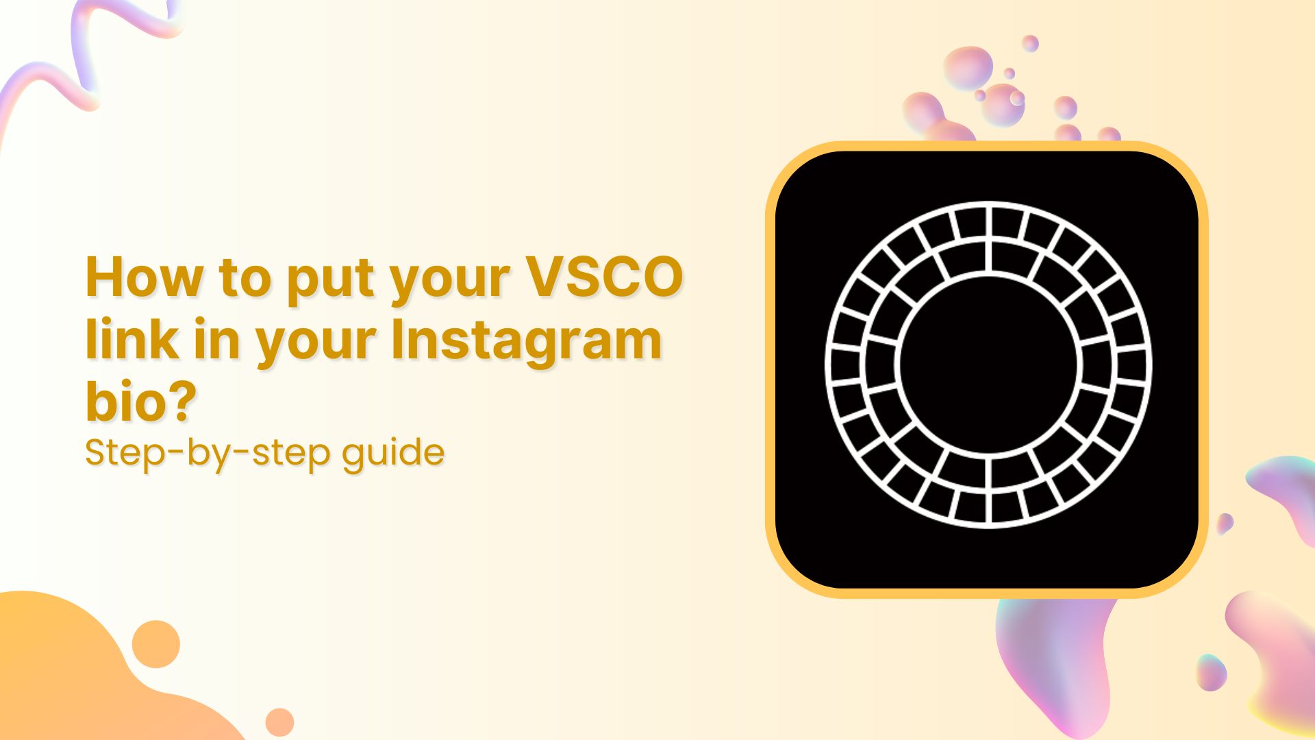 Add VSCO link in Instagram bio