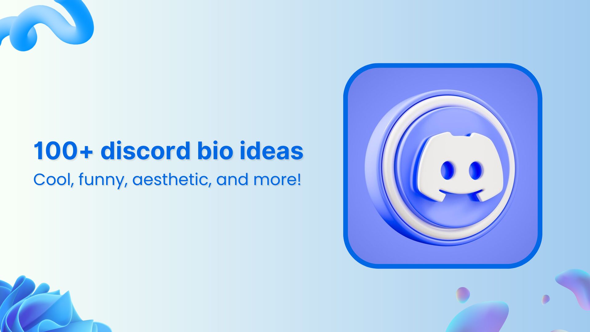 discord bio ideas