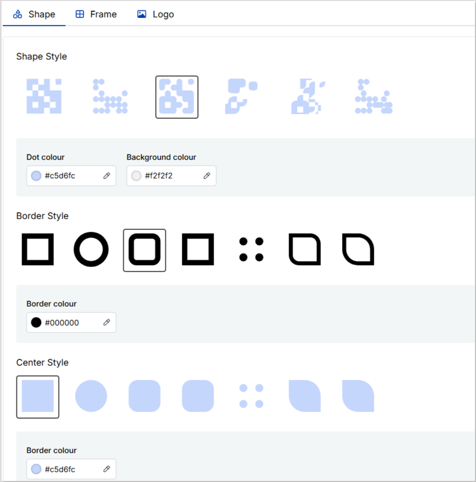 Customize QR code shape