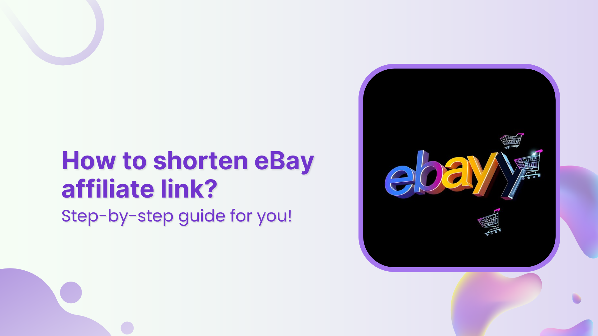 How to shorten eBay affiliate link?