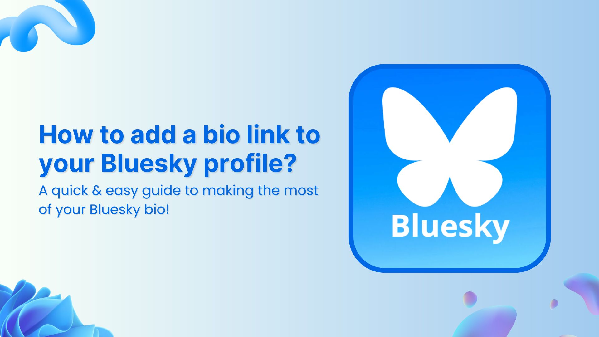 add bio link to bluesky profile