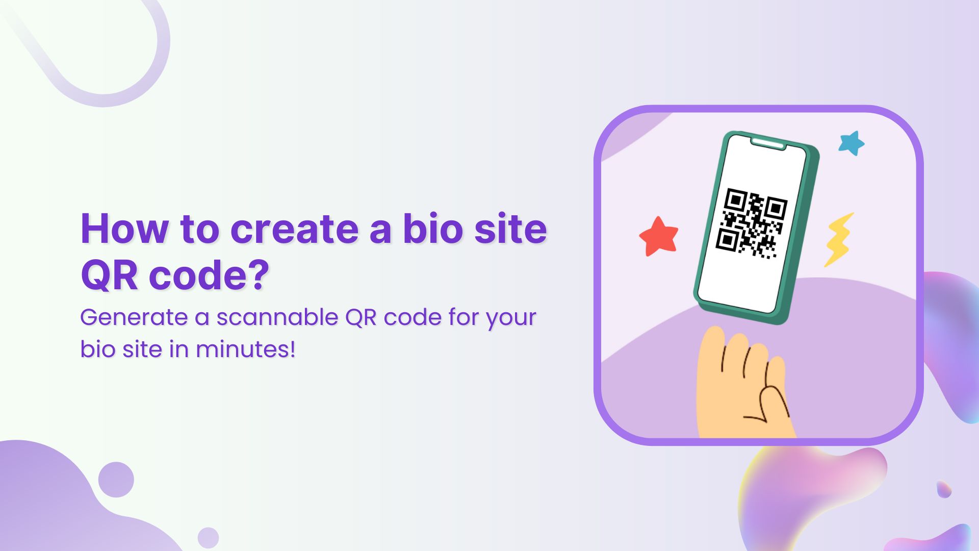 How to create a QR code for bio site?