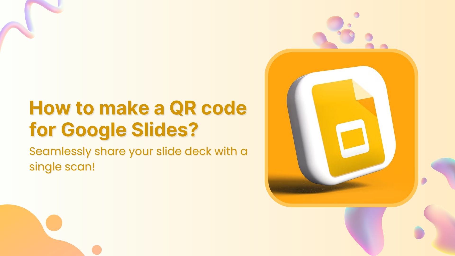 how to make a qr code for a google slide
