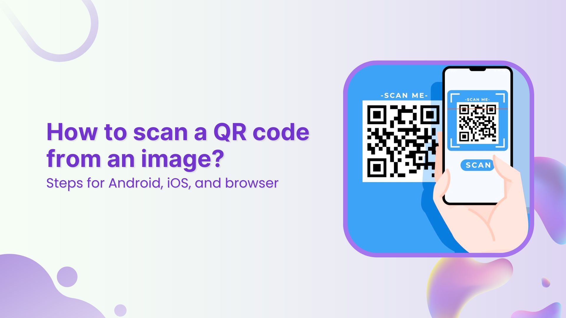 How to scan a QR code from an image?